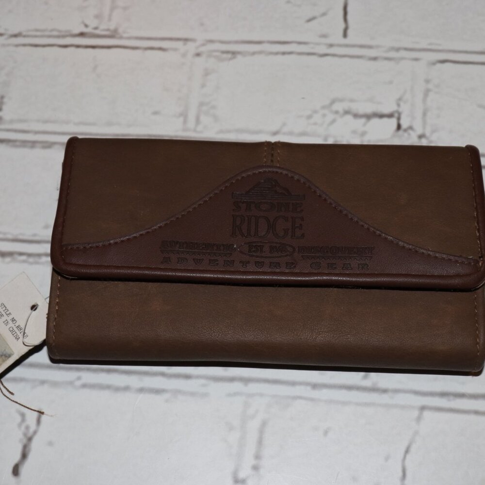 🤎 NWT Stone Ridge Real Leather Wallet · 7.5" x 4" A rugged, outdoors‑inspired